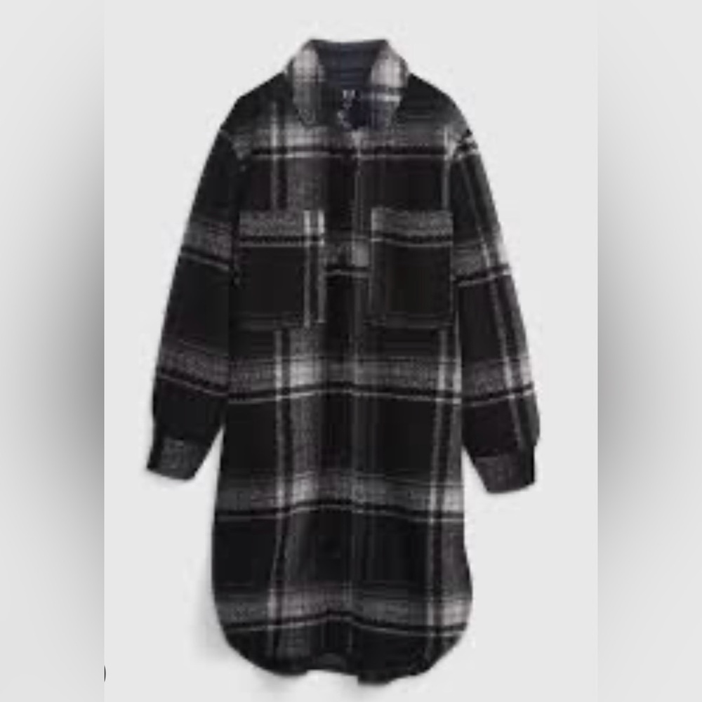 Gap Oversized Wool-Blend Shirt Jacket